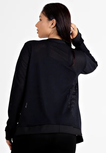 Casaco Fitness Feminino Manga Longa Dry