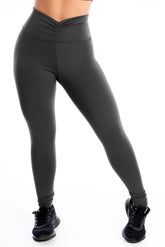 Calça Legging Lisa Cinza