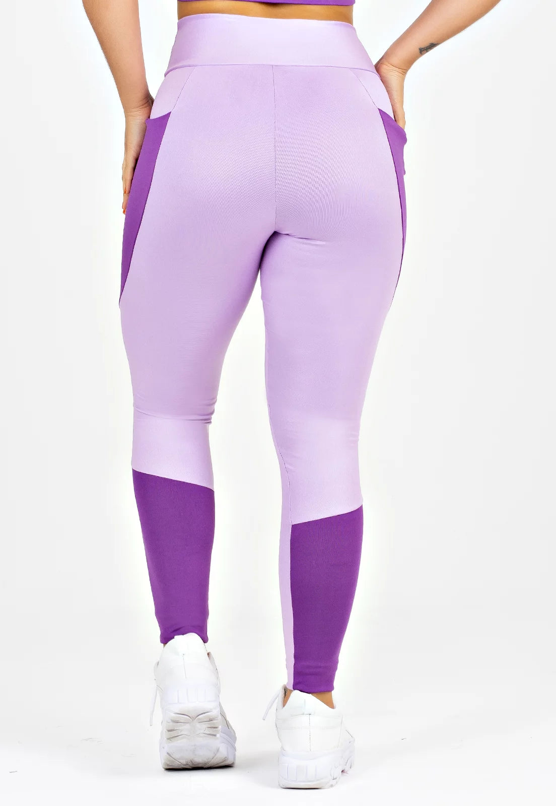 Calça Legging Lilás e Roxo